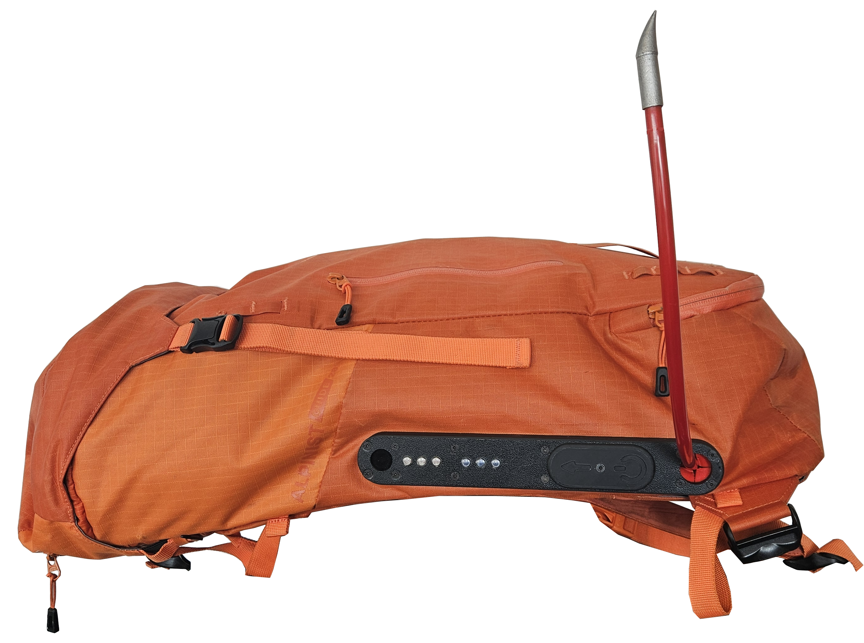 Akobia Skitourrucksack mit automatischer Sonde liegend